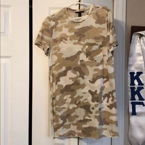 Forever 21 Camo tshirt dress